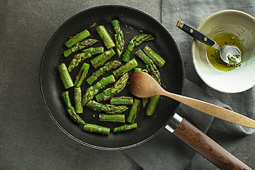 Image showing Asparagus meal