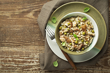 Image showing Risotto mushroom