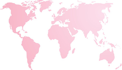 Image showing Map of the world illustration