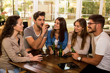 Image showing A beer is always a good idea 