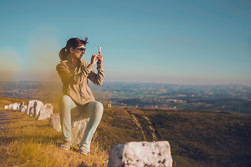 Image showing Enjoying the nature