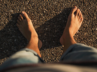 Image showing Barefoot