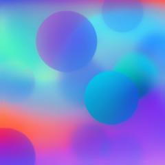 Image showing Abstract Background With Colorful Balls And Bokeh 
