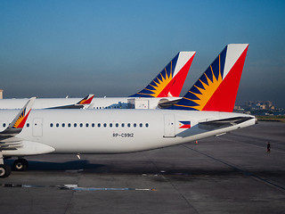 Image showing Philippine Airlines airplanes in Manila