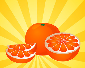 Image showing Orange sections illustration