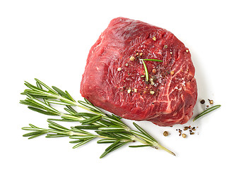 Image showing fresh raw beef fillet steak meat