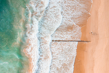 Image showing Australian aerial beach scape scene views