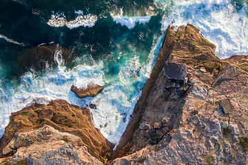 Image showing East Sydney headland cliffs coastline