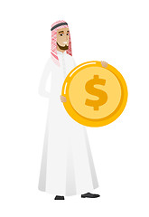 Image showing Successful businessman with dollar coin.