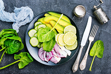 Image showing green food