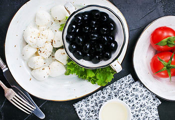 Image showing  ingredients for greek salad