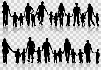 Image showing Collect family silhouettes