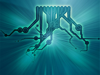 Image showing Technical schematic diagram