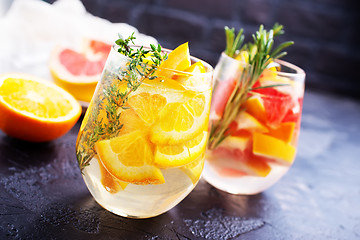 Image showing Drink with citrus