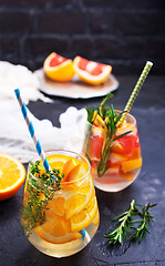 Image showing Drink with citrus