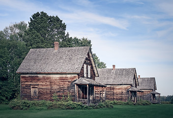 Image showing Abandoned village with old houses