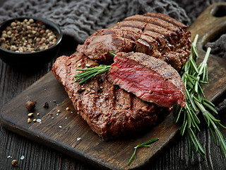 Image showing grilled beef fillet steak meat