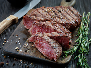 Image showing grilled beef fillet steak meat