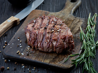 Image showing grilled beef fillet steak meat