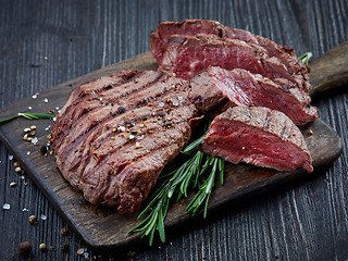 Image showing grilled beef fillet steak meat