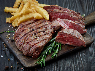 Image showing grilled beef fillet steak meat