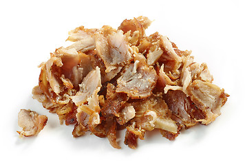 Image showing heap of fried chicken meat