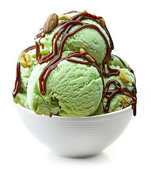 Image showing bowl of ice cream