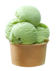 Image showing pistachio ice cream