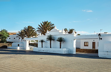 Image showing street view of Teguise town in Lanzarote Island, Spain