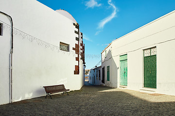 Image showing street view of Teguise town in Lanzarote Island, Spain