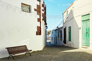 Image showing street view of Teguise town in Lanzarote Island, Spain