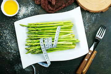 Image showing green asparagus 