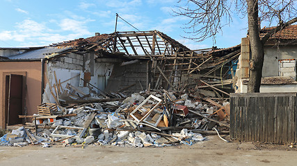 Image showing Collapsed House