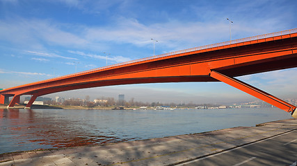 Image showing Gazela Bridge in Belgrade