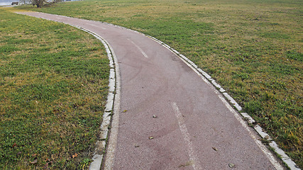 Image showing Park Bike Path