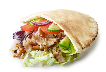 Image showing doner kebab on white background