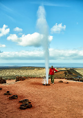 Image showing Volcano of Lanzarote Island, Spain