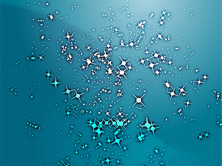 Image showing Sparks of floating light illustration