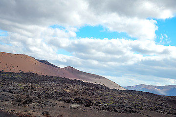 Image showing Volcanic landscape of Lanzarote