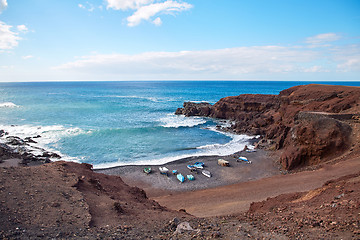 Image showing Beautiful landscape of Lanzarote Island