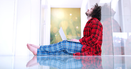 Image showing man enjoying relaxing lifestyle