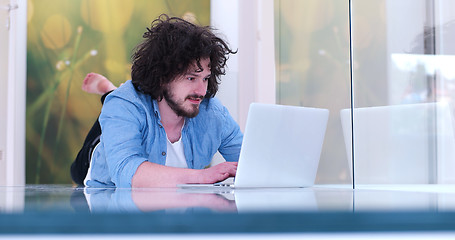 Image showing man enjoying relaxing lifestyle