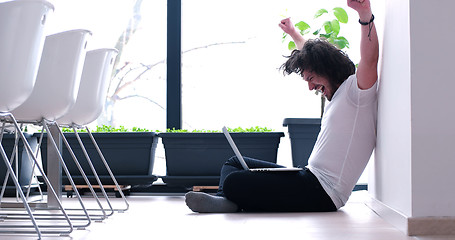 Image showing man enjoying relaxing lifestyle