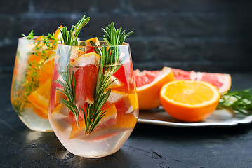 Image showing Drink with citrus