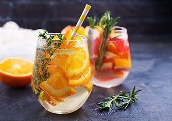 Image showing Drink with citrus