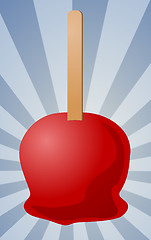 Image showing Candy apple illustration