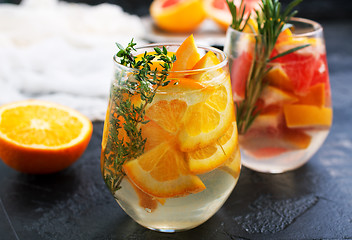 Image showing Drink with citrus