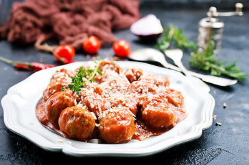 Image showing meatballs