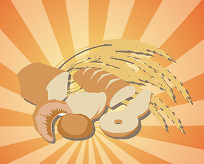 Image showing Abundance of bread