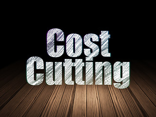 Image showing Business concept: Cost Cutting in grunge dark room